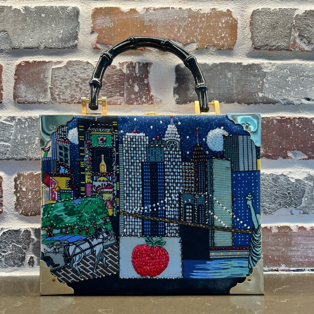 NYC Beaded Cigar Box Purse